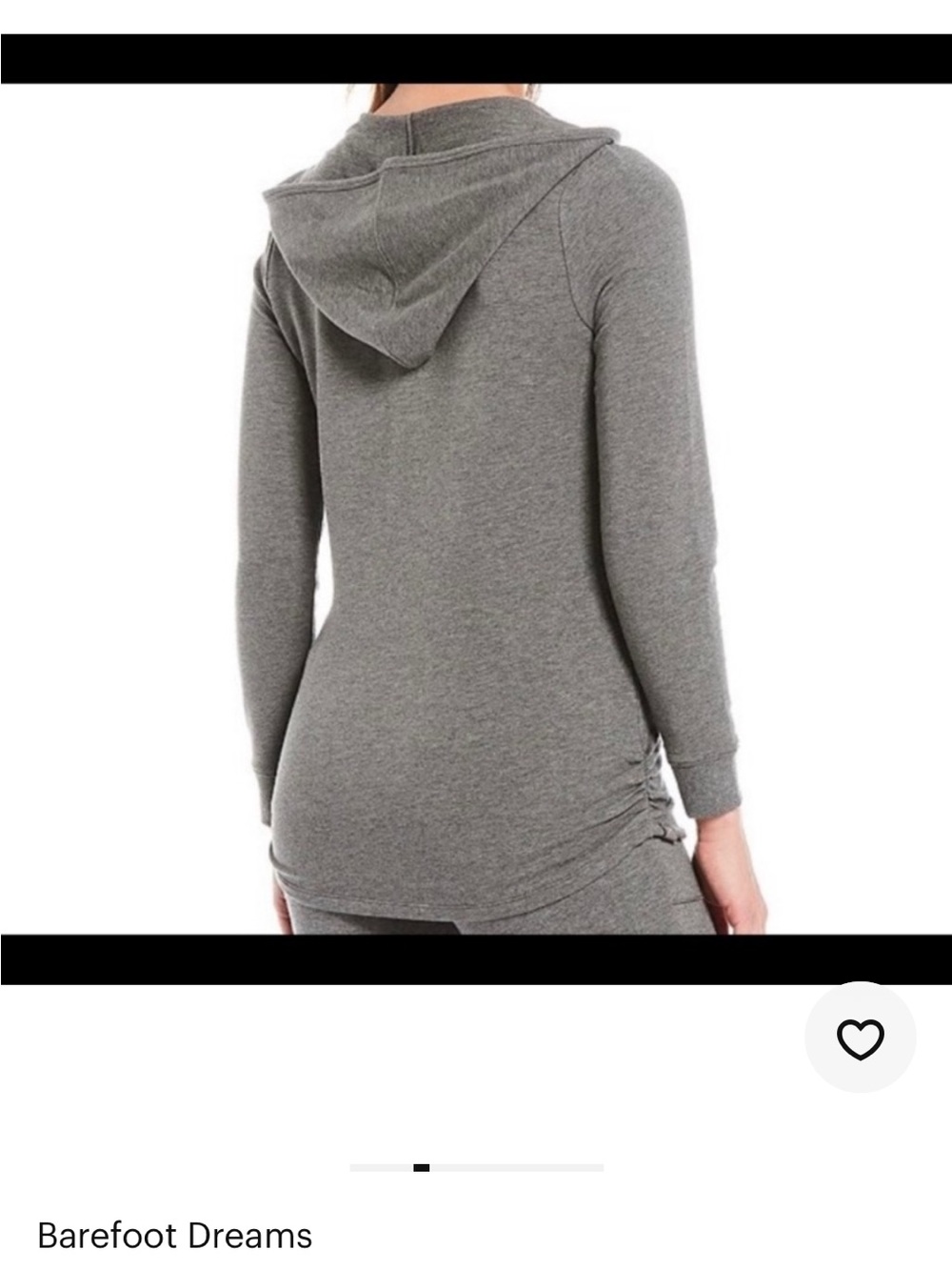 Barefoot Dreams Heather Gray Hooded Long-Sleeve Top